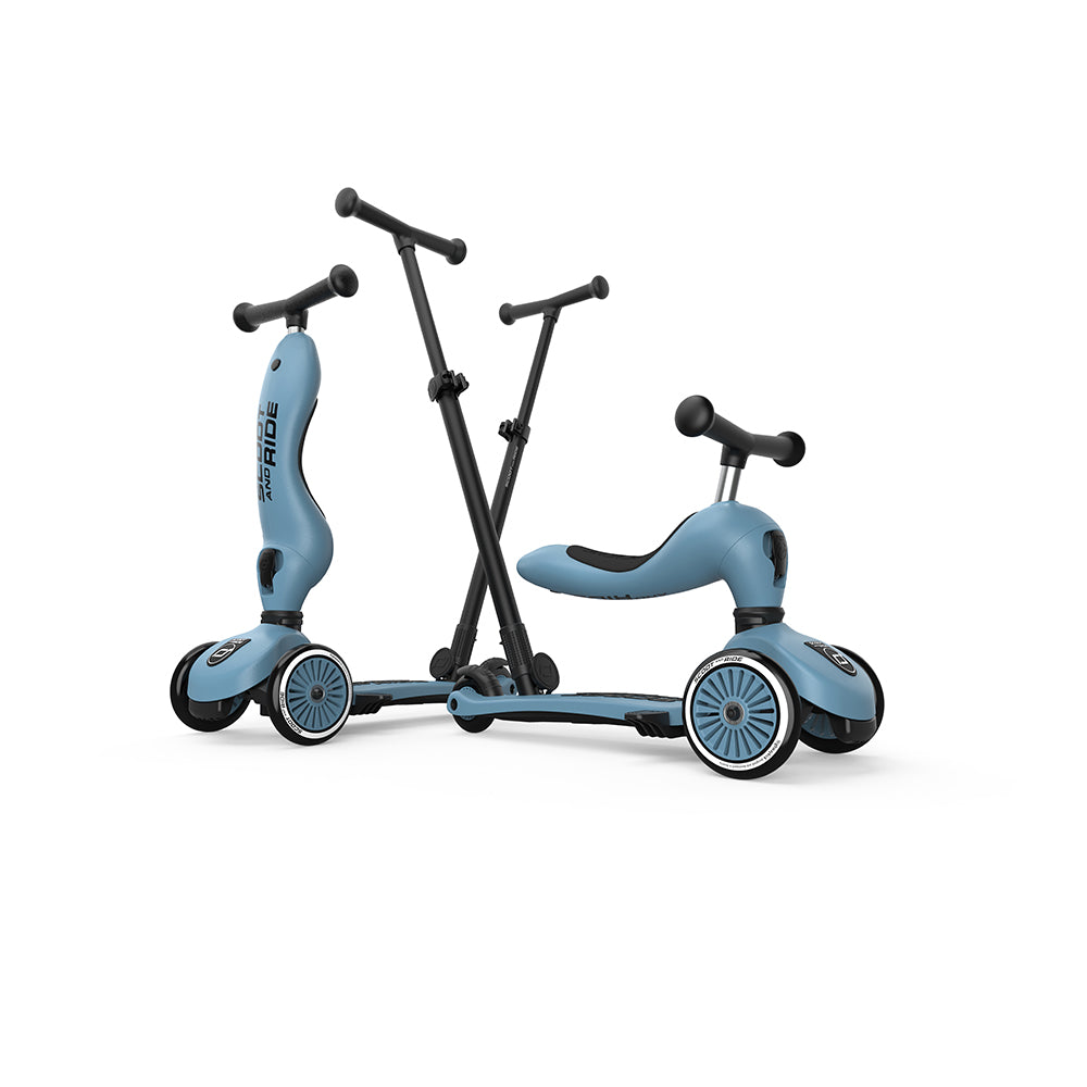 Scoot & Ride Highwaykick 1 Push & Go - Steel - Binky