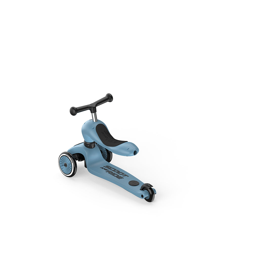 Scoot & Ride Highwaykick 1 Push & Go - Steel - Binky