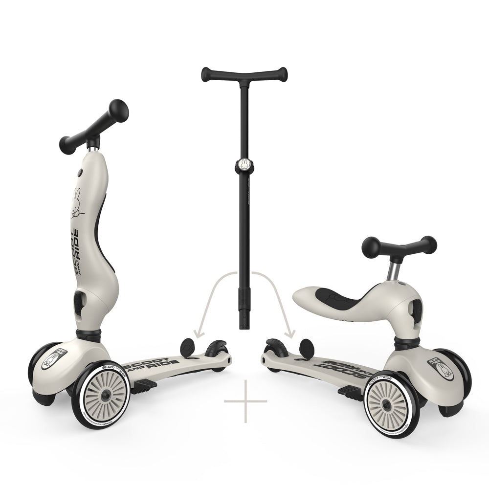 Scoot & Ride x Miffy Highwaykick 1 Push & Go – Ash | Limited Edition