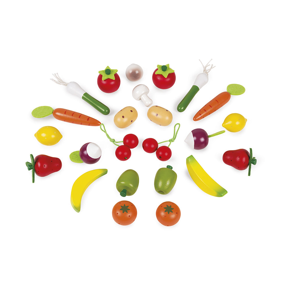 24 Piece Fruit and Vegetable basket - Binky