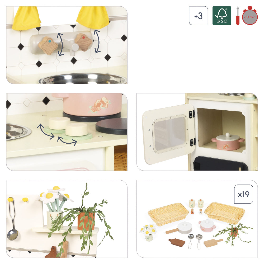 Janod Shiny Large Well Equipped Grandma Cooker - Binky