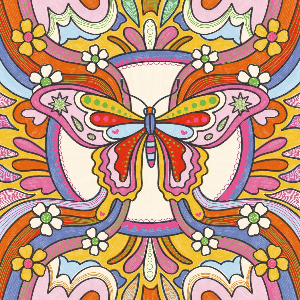 Contours and Glitter Patterns - Dreamland - Binky