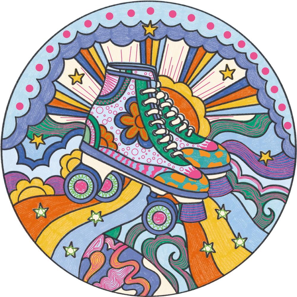 Contours and Glitter Patterns - Dreamland - Binky