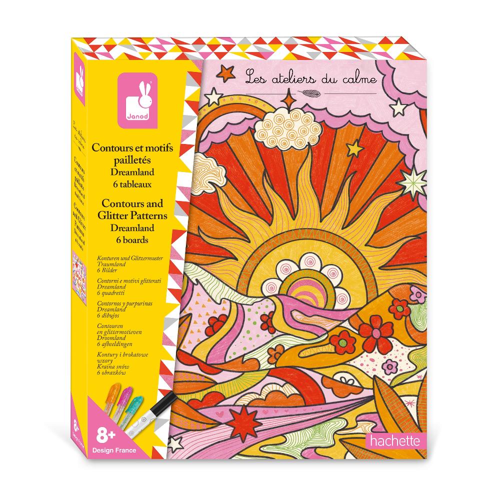 Contours and Glitter Patterns - Dreamland - Binky