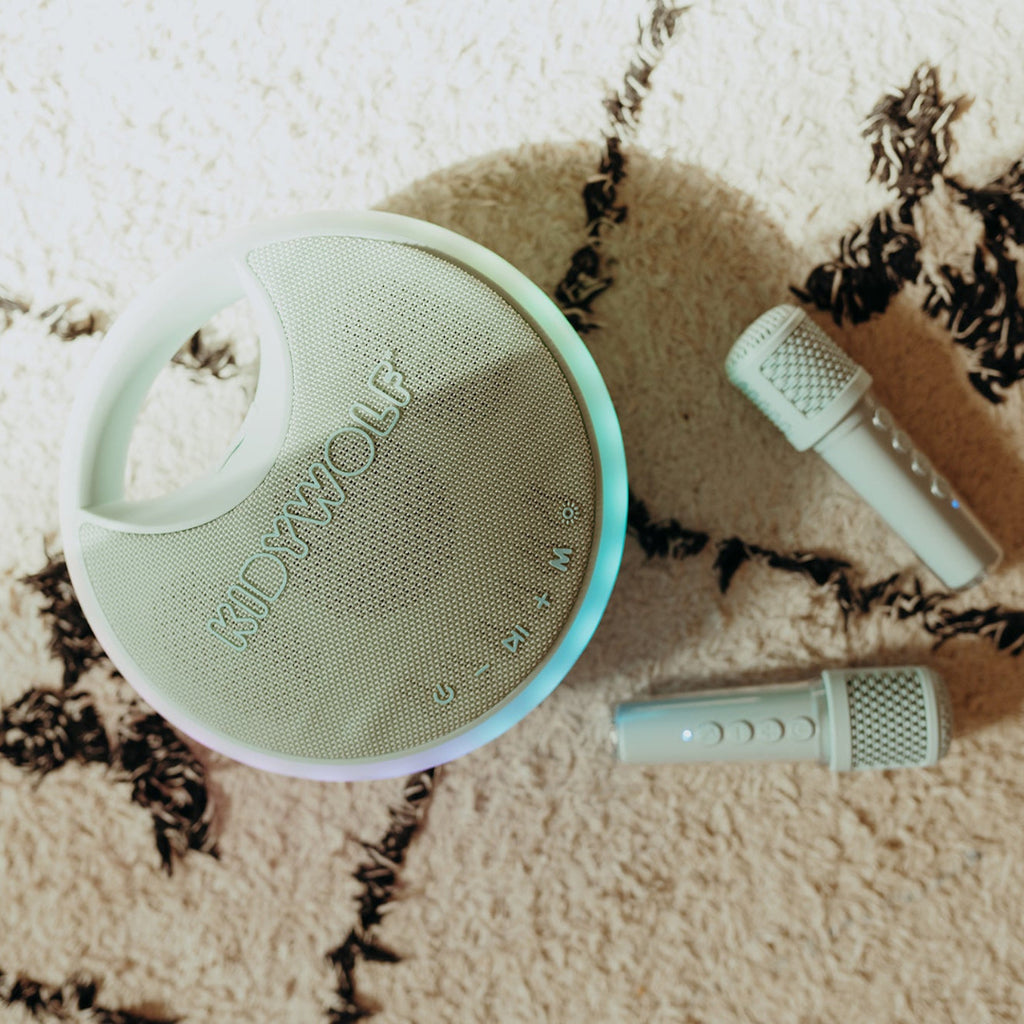 Kidywolf KIDYKARAOKE Portable Karaoke Speaker with Wireless Microphones