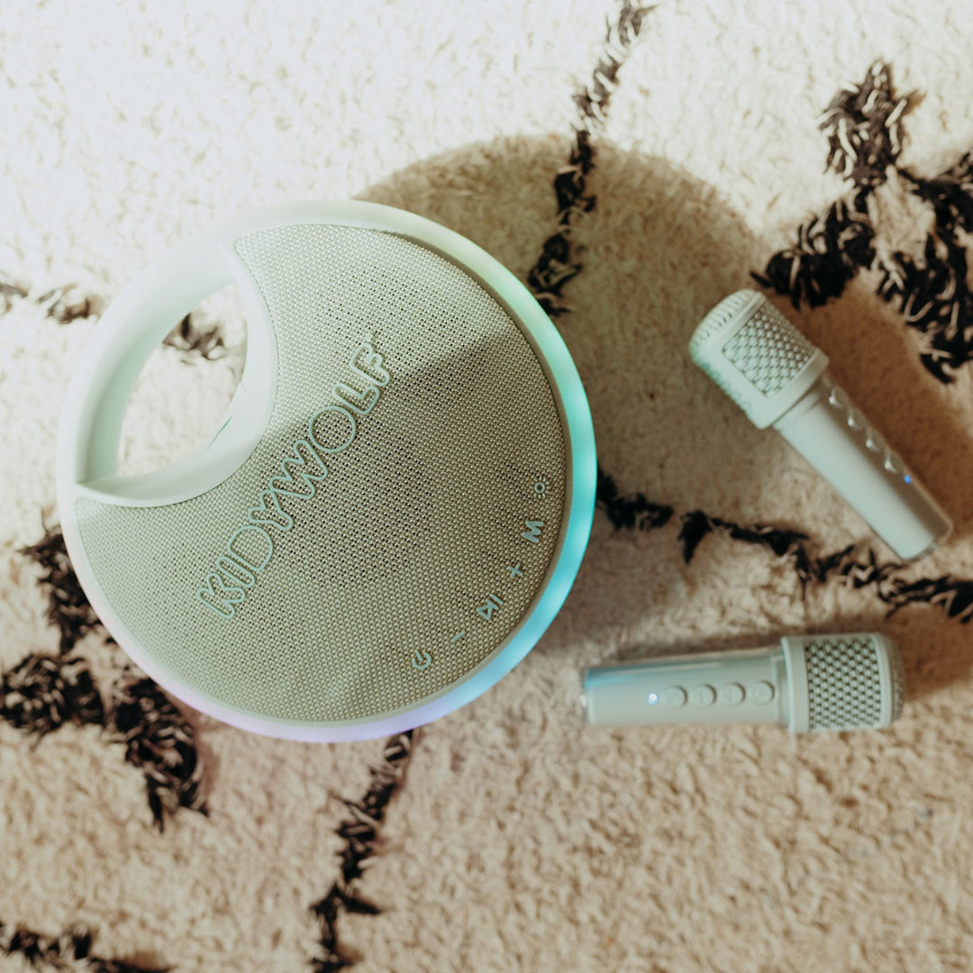 Kidywolf KIDYKARAOKE Portable Karaoke Speaker with Wireless Microphones
