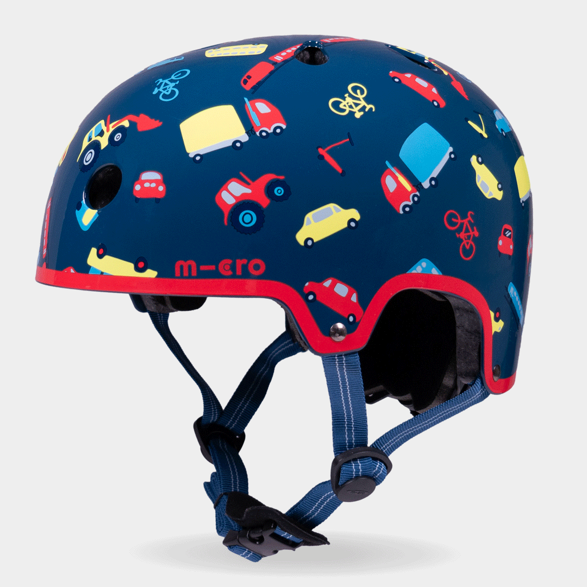 Rotating 360-degree view of the navy Vehicle Micro printed helmet