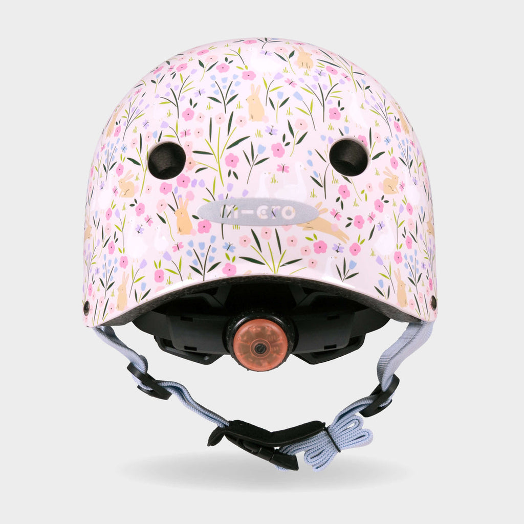 Back of the Flora & Fauna Micro helmet showing the rear light