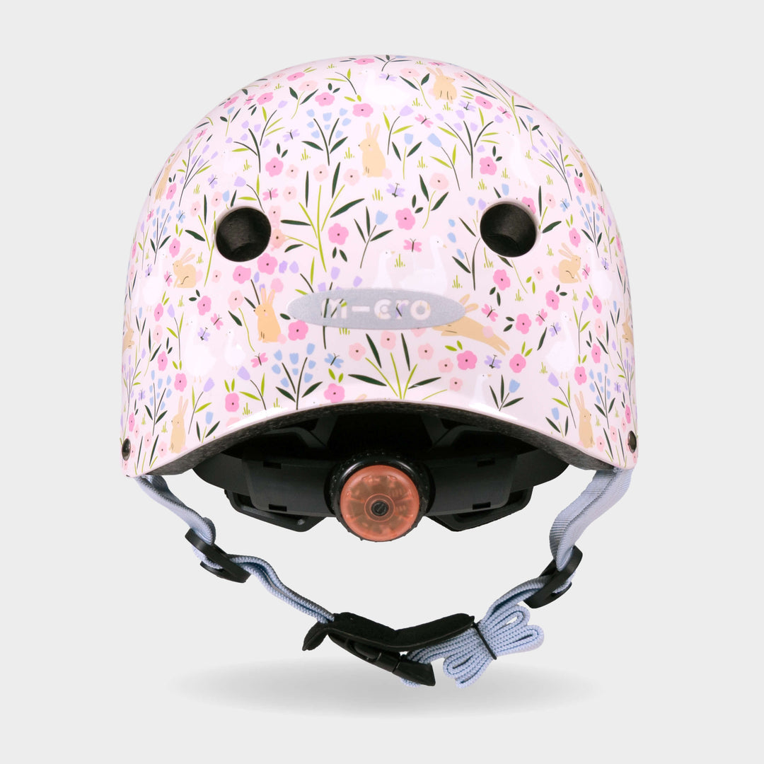 Back of the Flora & Fauna Micro helmet showing the rear light