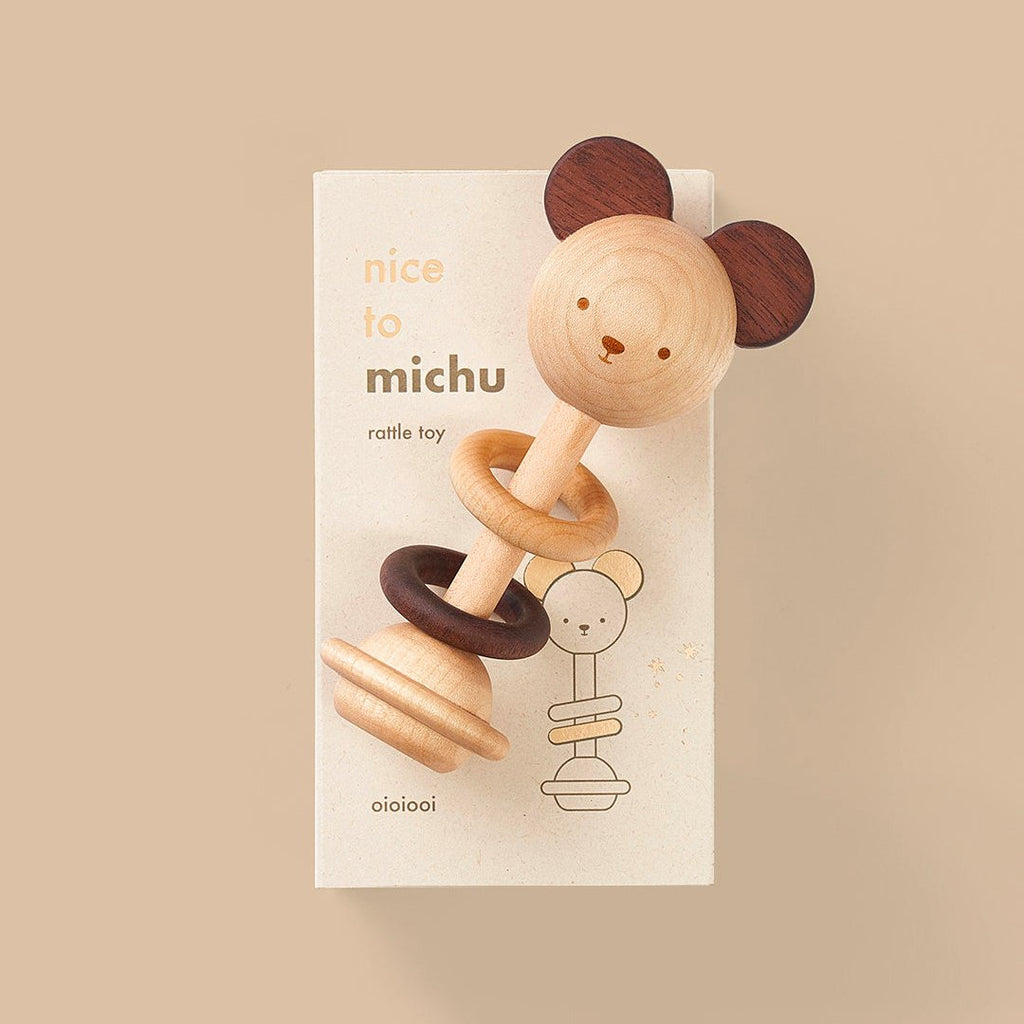 Nice to Michu Baby Rattle - Binky