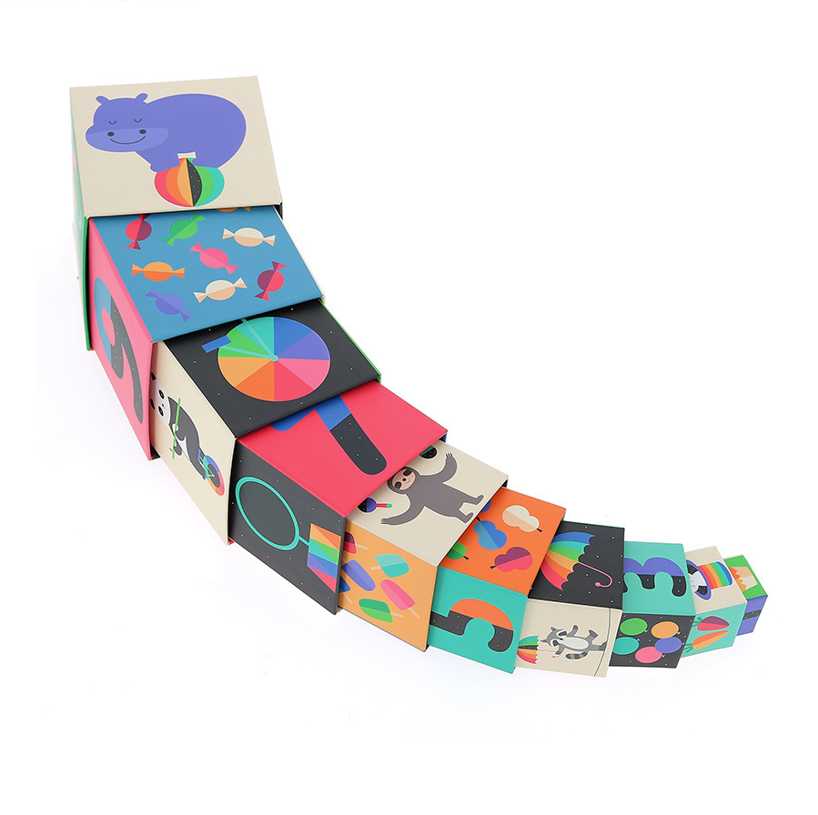 Andy Westface - Rainbow Stacking Cubes - Binky