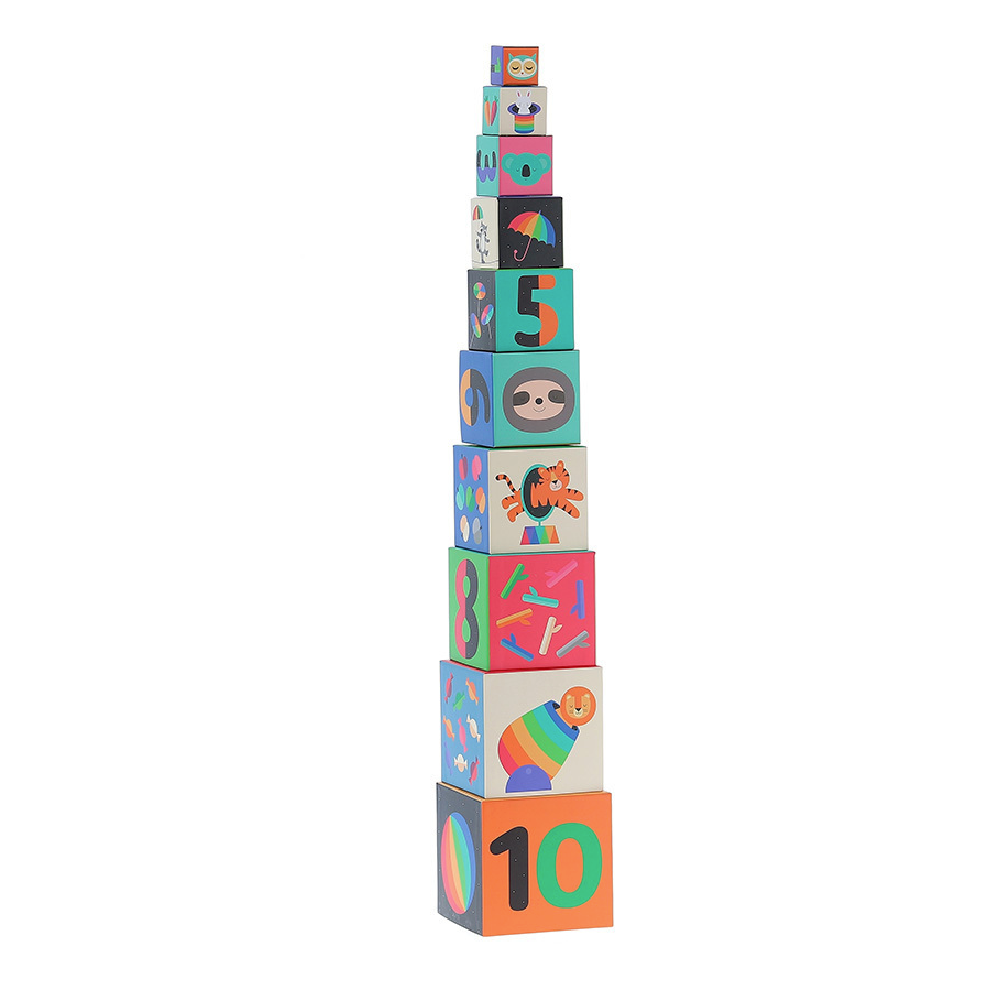 Andy Westface - Rainbow Stacking Cubes - Binky