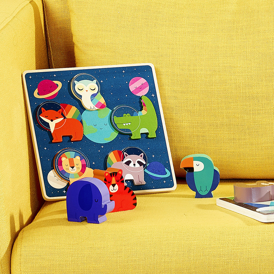 Andy Westface - Space - Touch And Feel Puzzle - Binky