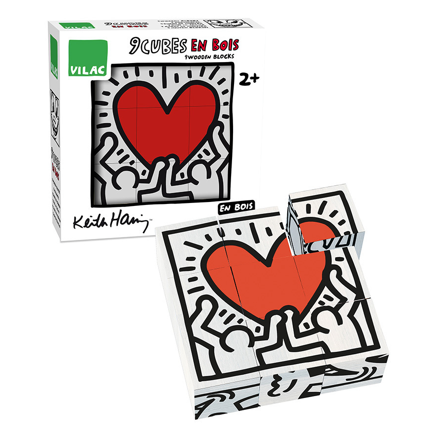 Keith Haring - Wooden Cubes - Binky