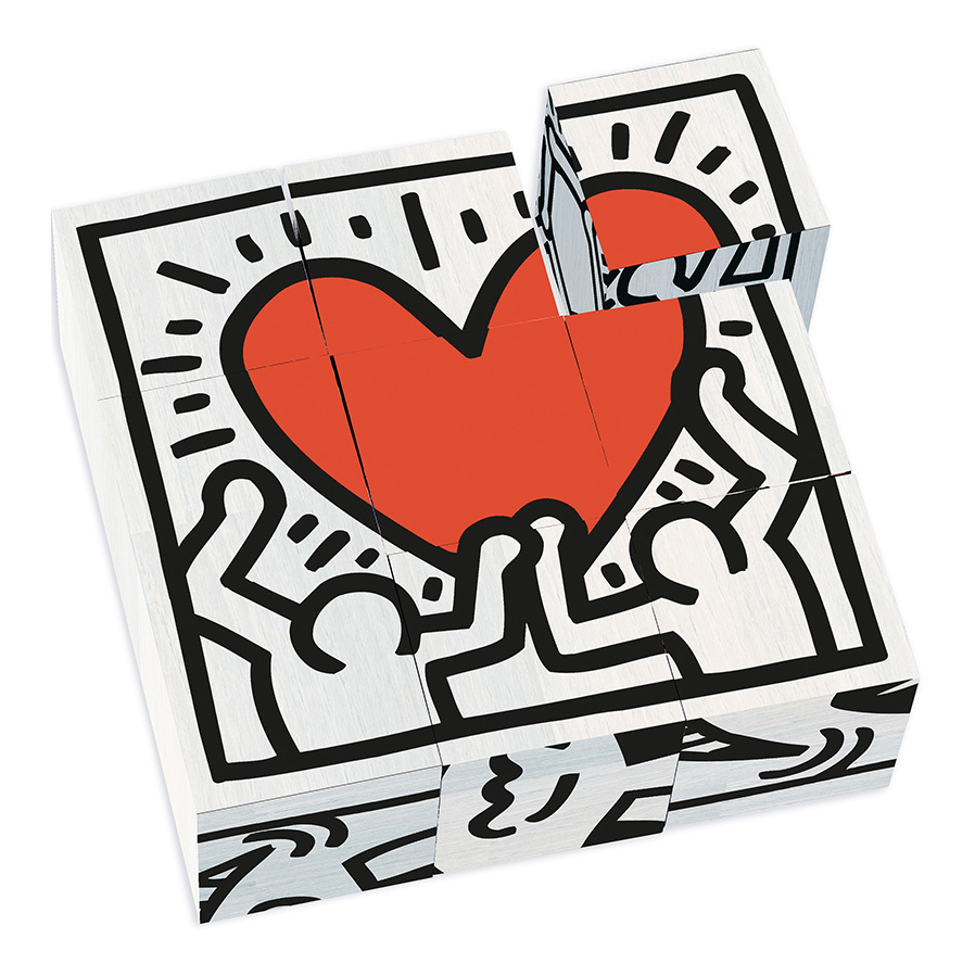 Keith Haring - Wooden Cubes - Binky