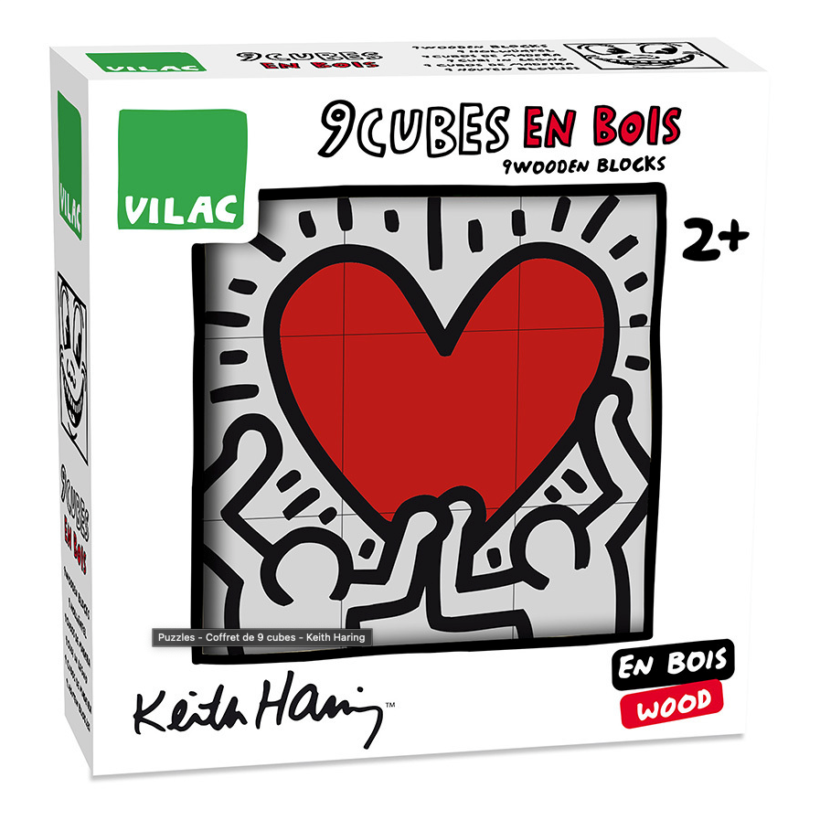 Keith Haring - Wooden Cubes - Binky