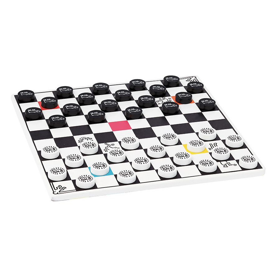 Keith Haring - 2 in 1 Backgammon & Draughts set - Binky