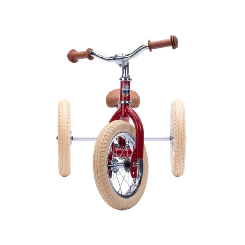 Trybike - Steel 2 In 1 Balance Trike - Vintage Red - Binky
