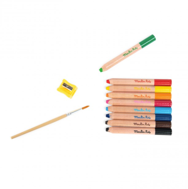 3-in-1 colouring pencils Les Schmouks - Binky