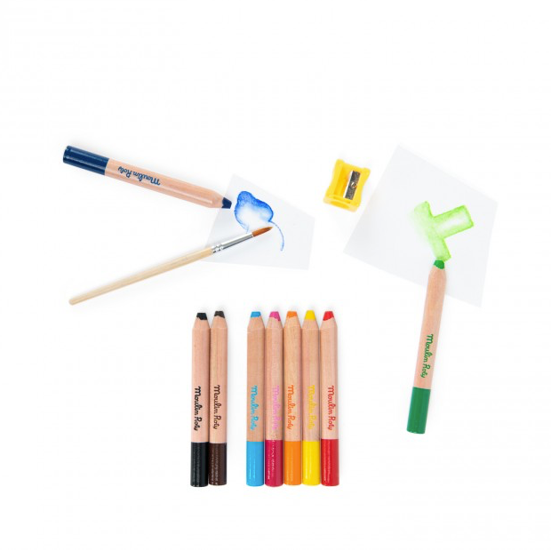 3-in-1 colouring pencils Les Schmouks - Binky