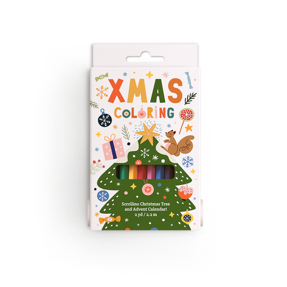 Scrollino Activity Book - Xmas Colouring - Binky
