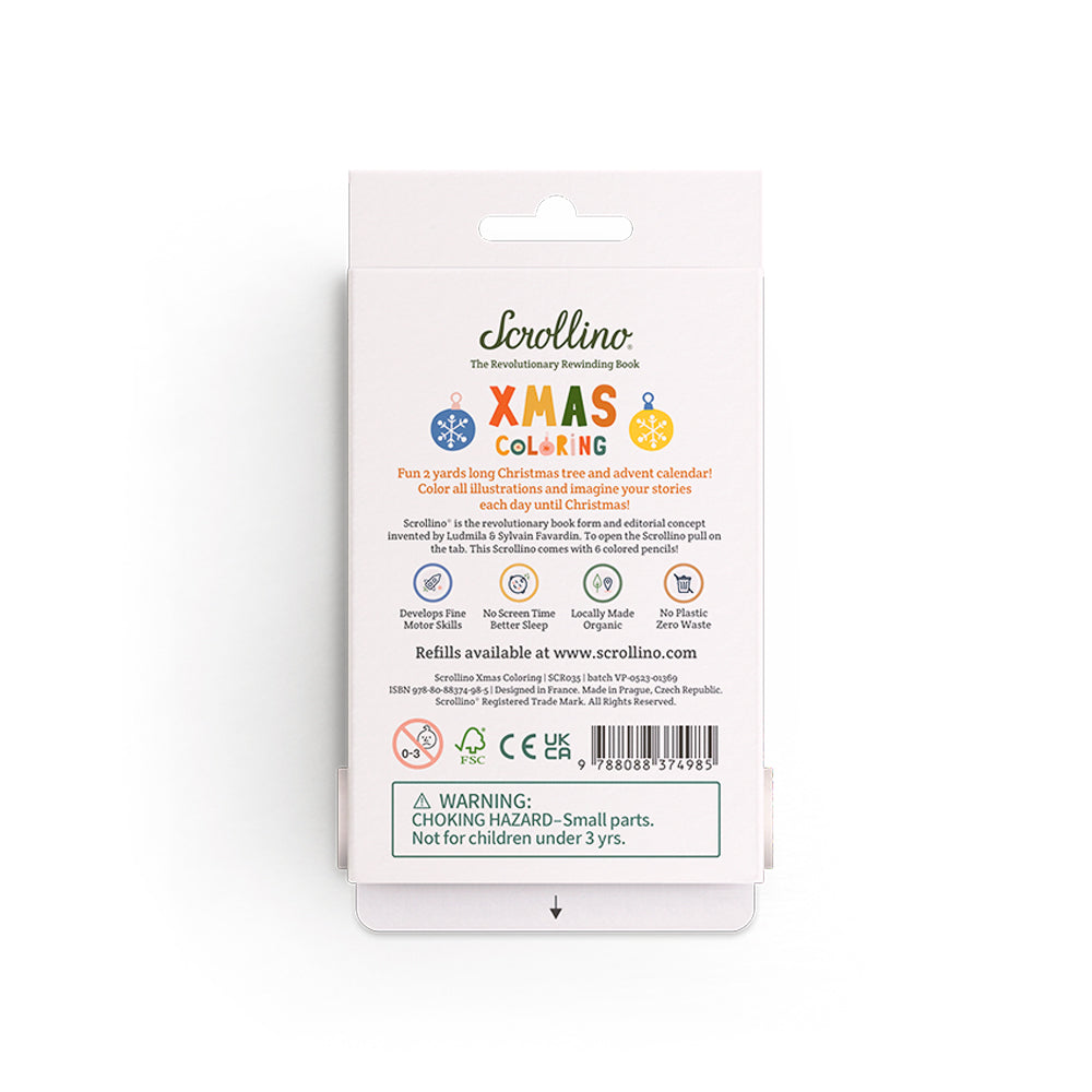 Scrollino Activity Book - Xmas Colouring - Binky