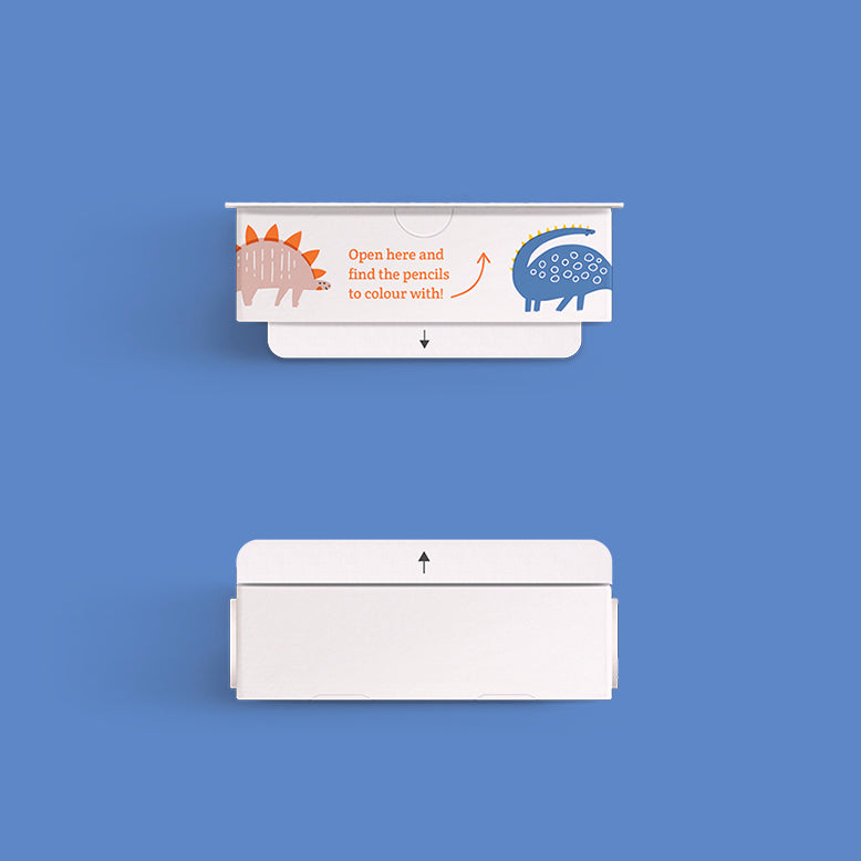 Dinosaur colouring scroll - Binky