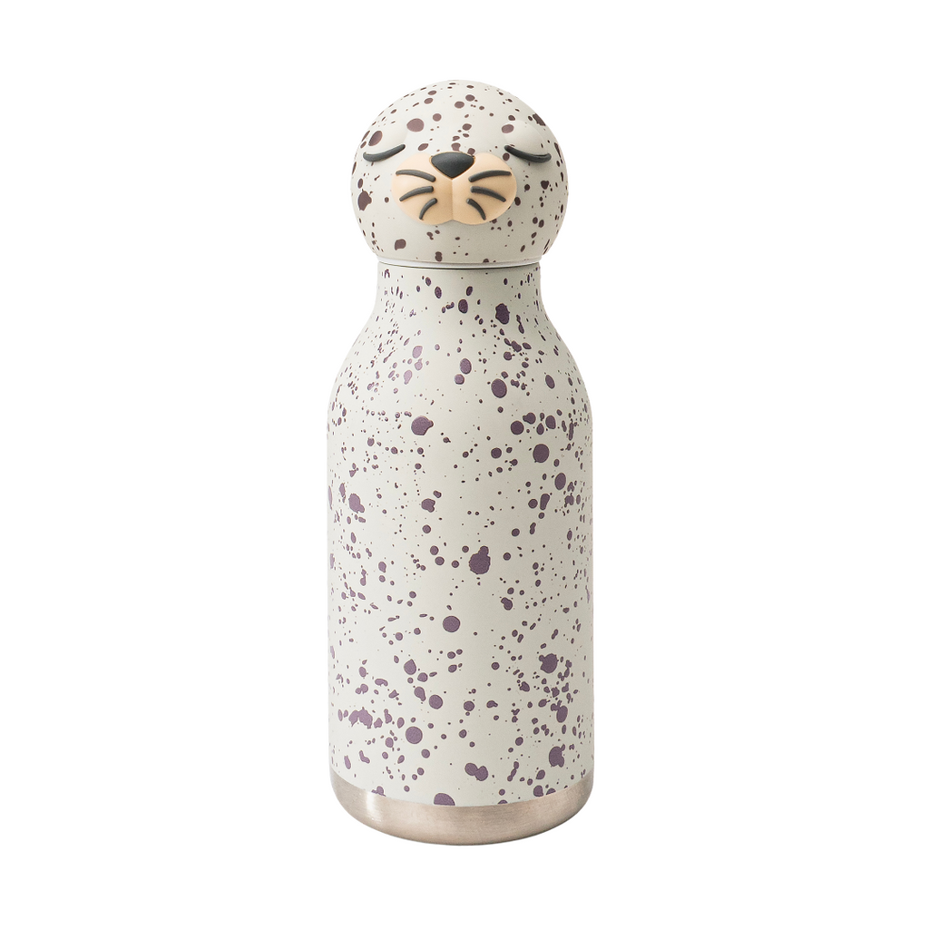 Speckled Seal character water bottle.