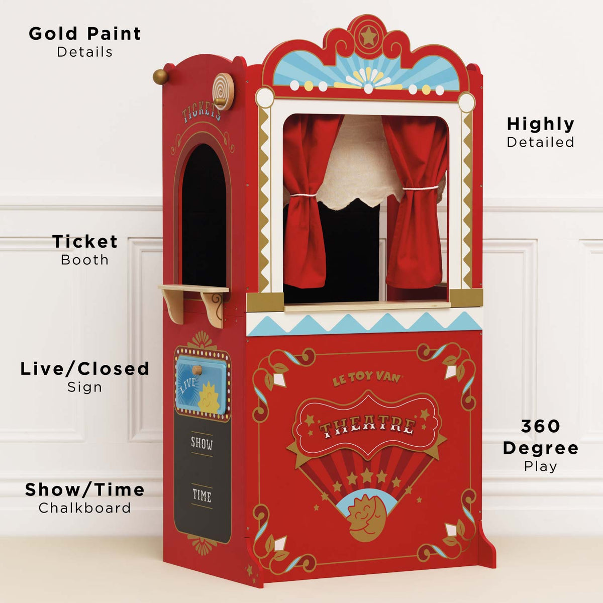 Le Toy Van Retro Toy Puppet Theatre