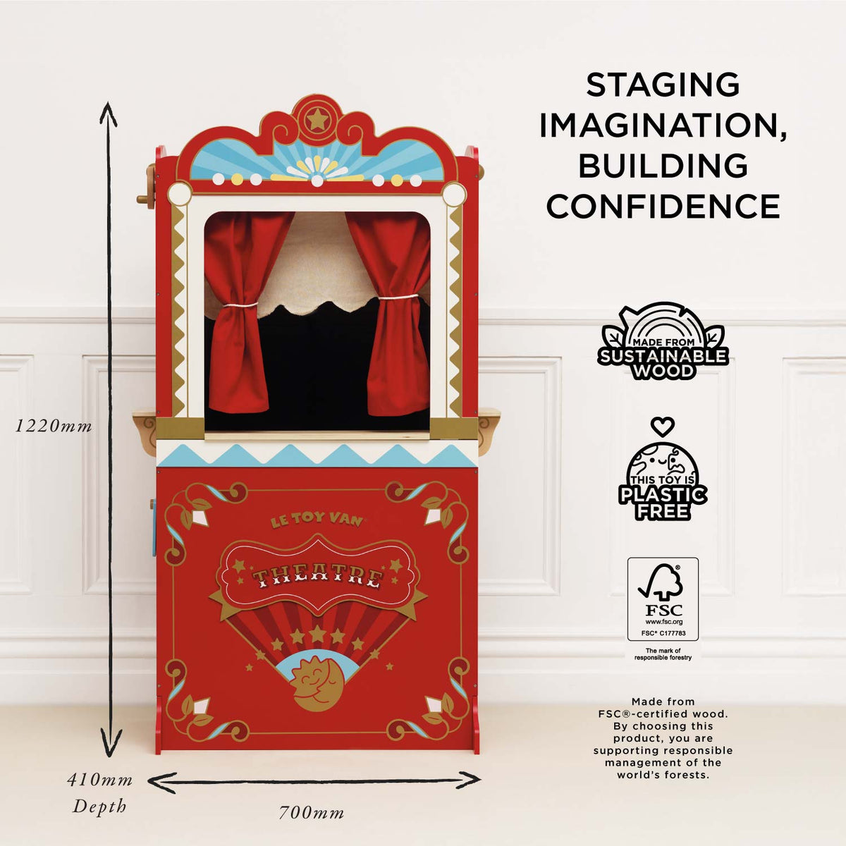 Le Toy Van Retro Toy Puppet Theatre