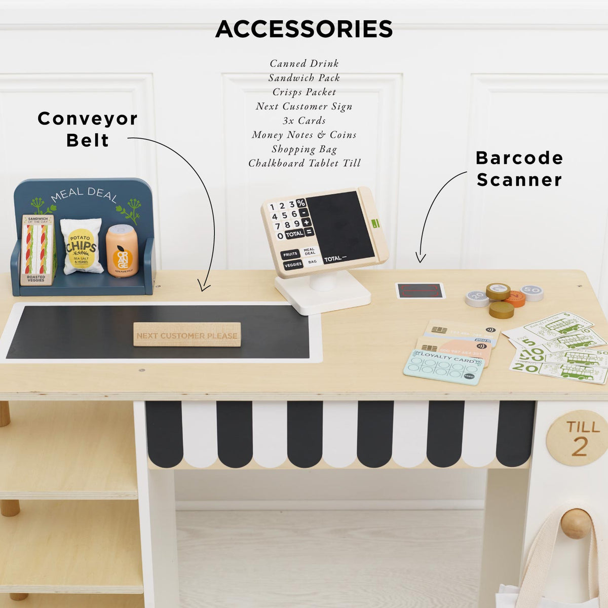 Le Toy Van Supermarket Till Checkout & Accessories