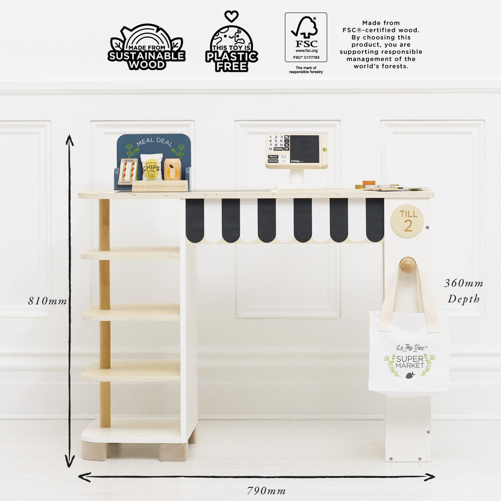 Le Toy Van Supermarket Till Checkout & Accessories