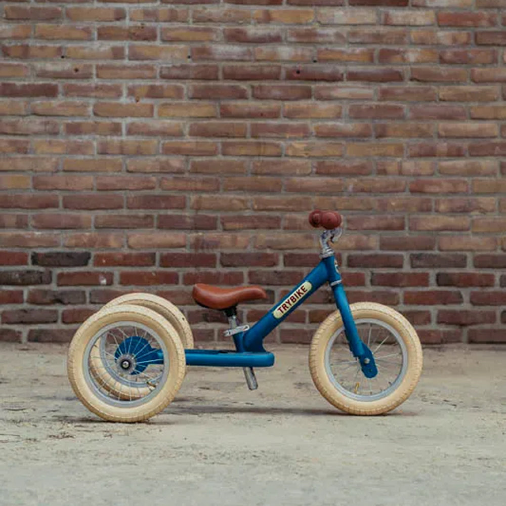 Trybike - Steel 2 In 1 Balance Trike - Vintage Blue - Binky