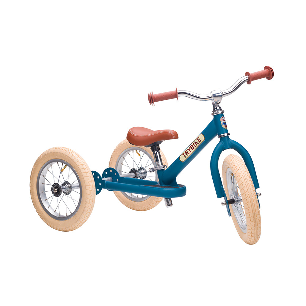 Trybike - Steel 2 In 1 Balance Trike - Vintage Blue - Binky