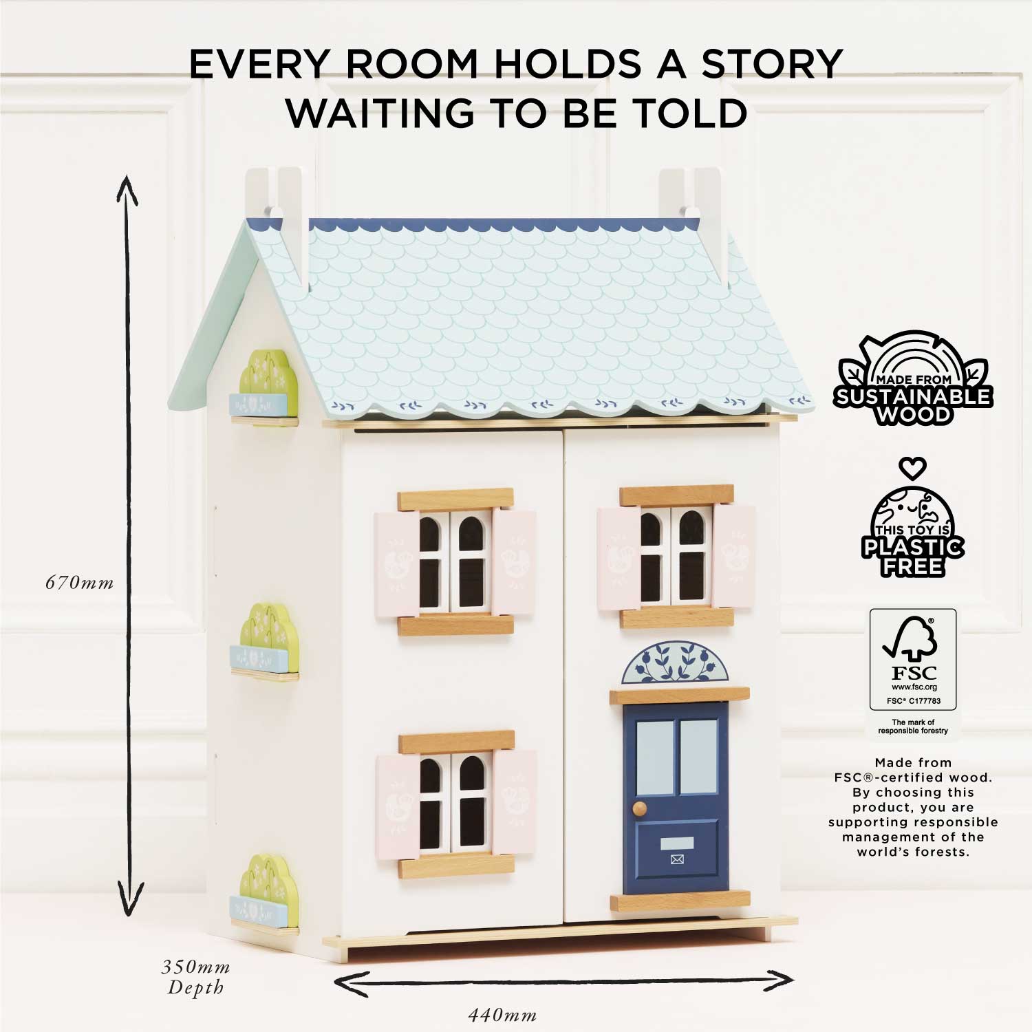 Le Toy Van - Bluebelle Wooden Dolls House