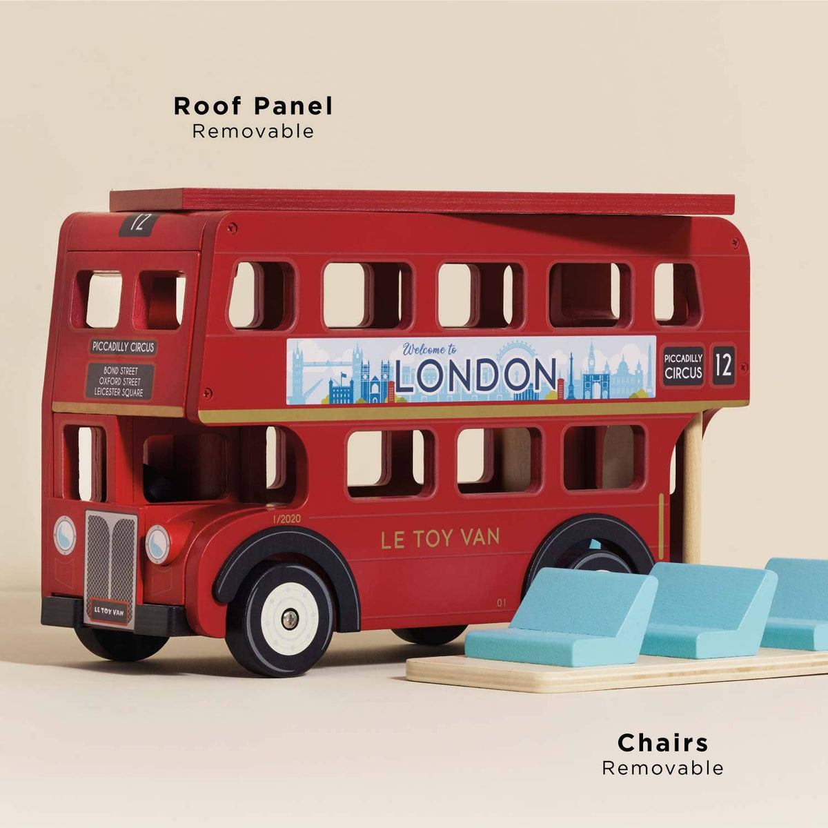 Le Toy Van Wooden London Bus