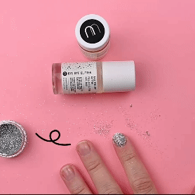 Nailmatic BYE BYE Glitter Set - Silver and Gold - Binky