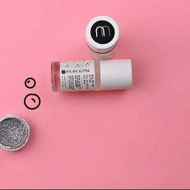 Nailmatic BYE BYE Glitter Set - Silver and Gold - Binky