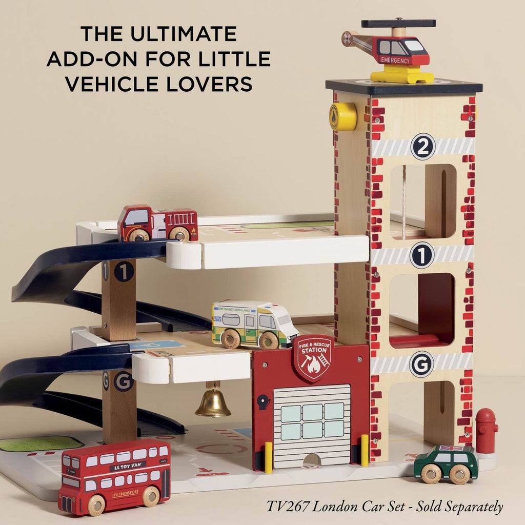Le Toy Van - Fire & Rescue Wooden Garage