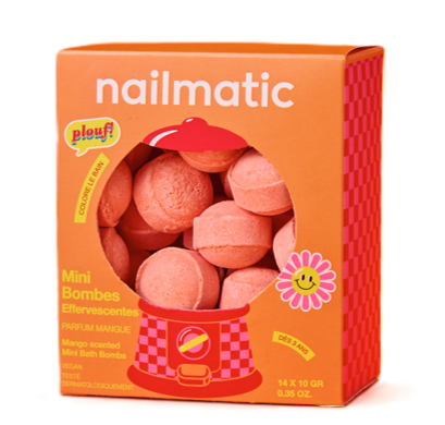 Nailmatic Mini Effervescent Bath Bombs – Sweet Mango