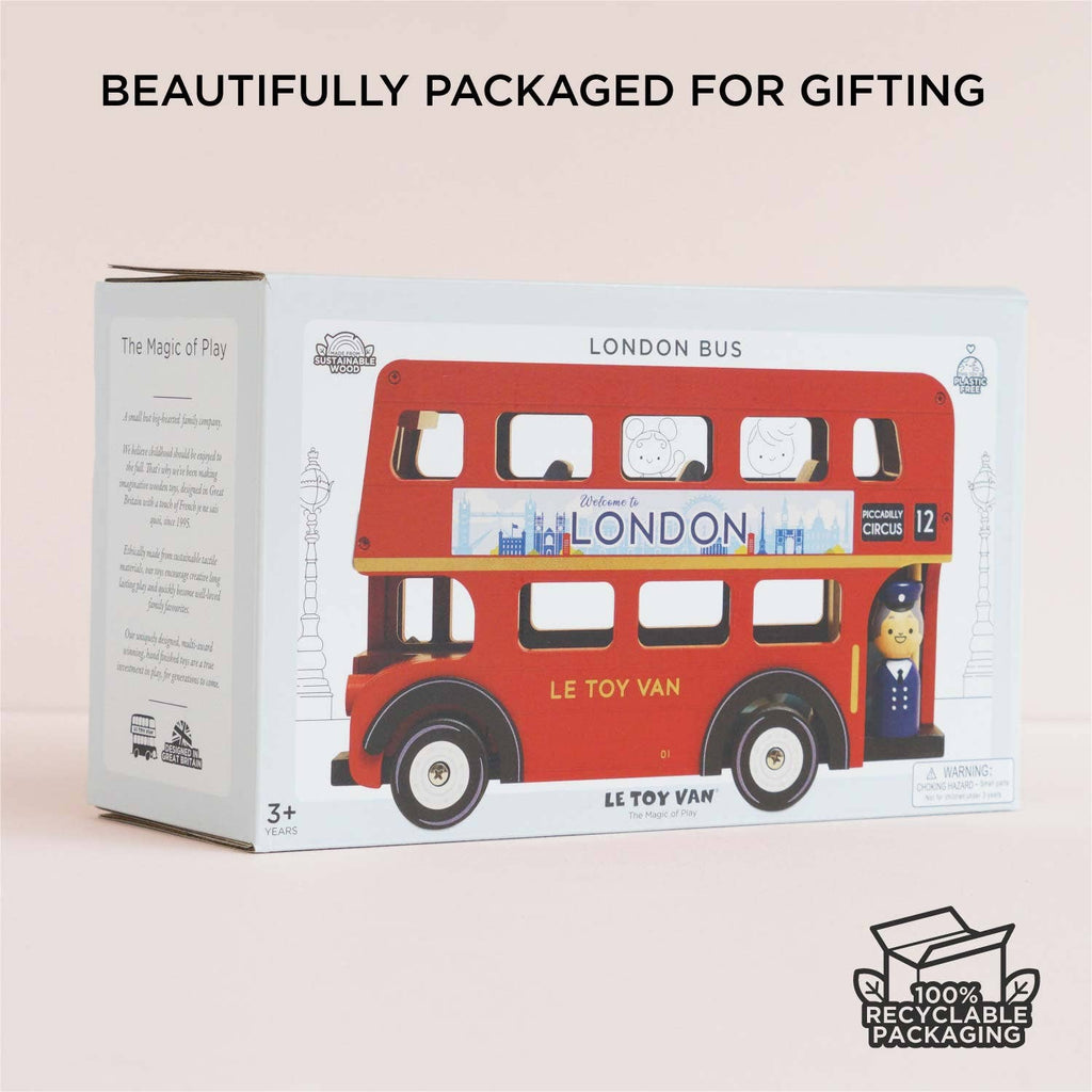 Le Toy Van Wooden London Bus