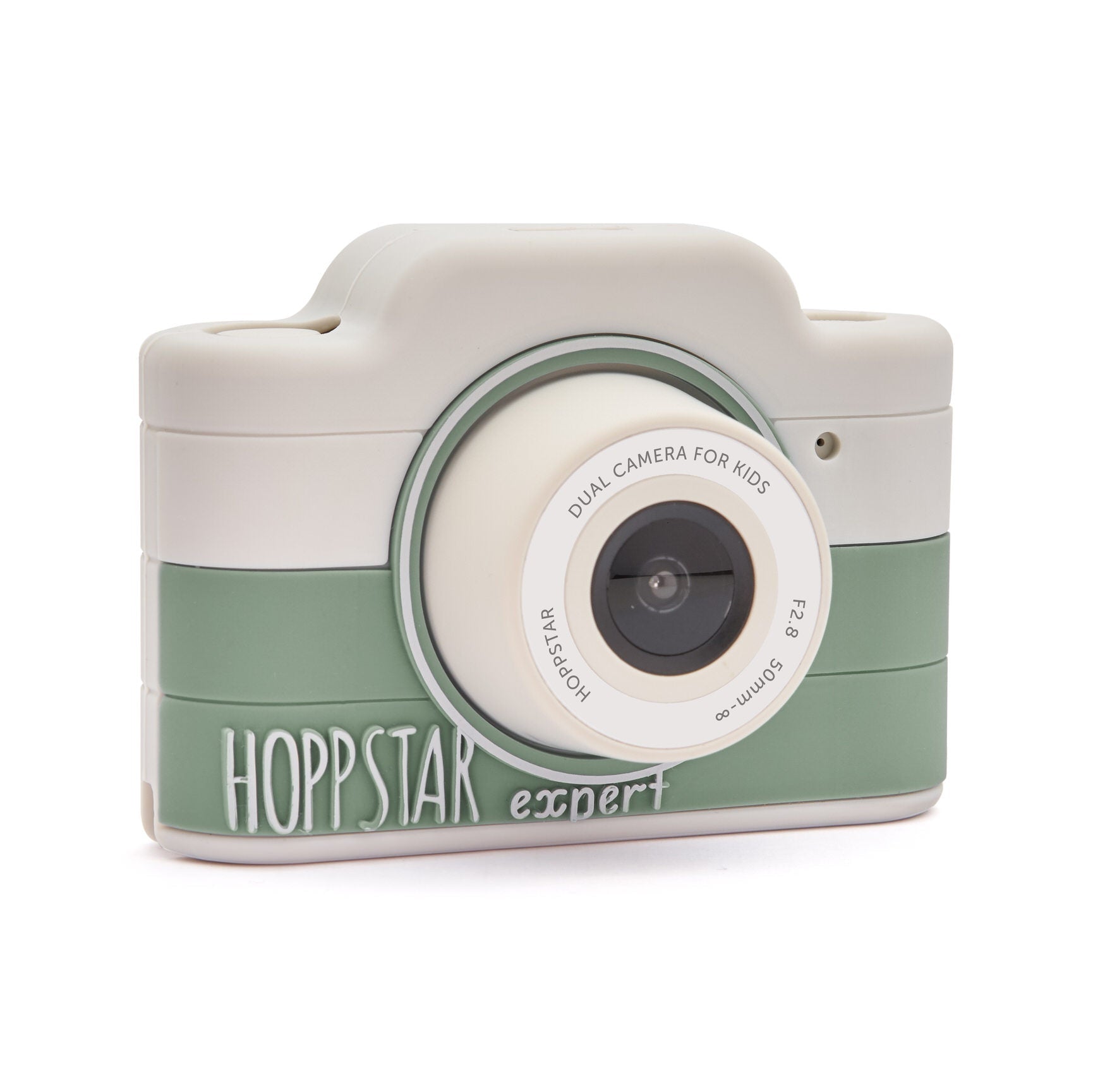 Children's toy camera with 'Hopp Star' branding on a white background