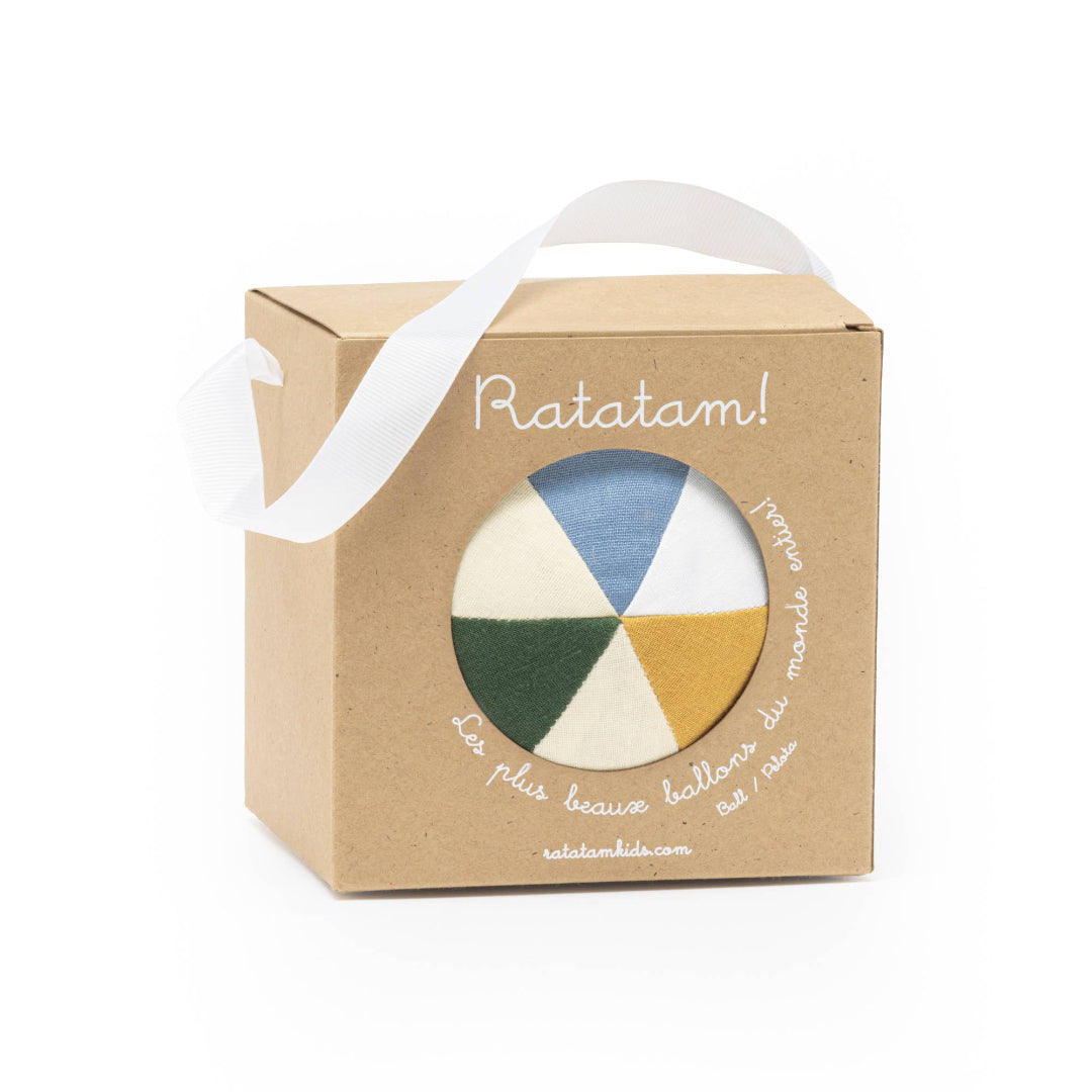 Cotton baby ball in Kraft paper gift box 