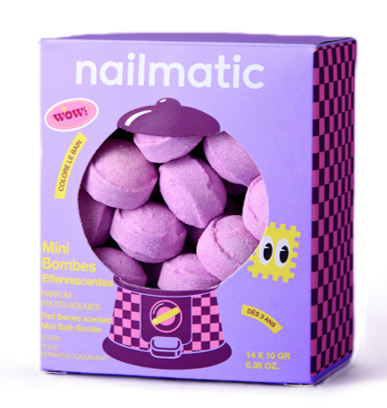 Nailmatic Mini Effervescent Bath Bombs – Berry Bloom