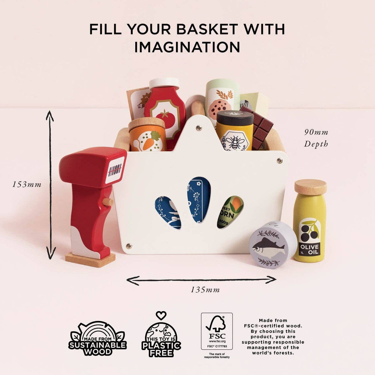 Le Toy Van Wooden Groceries Set & Scanner