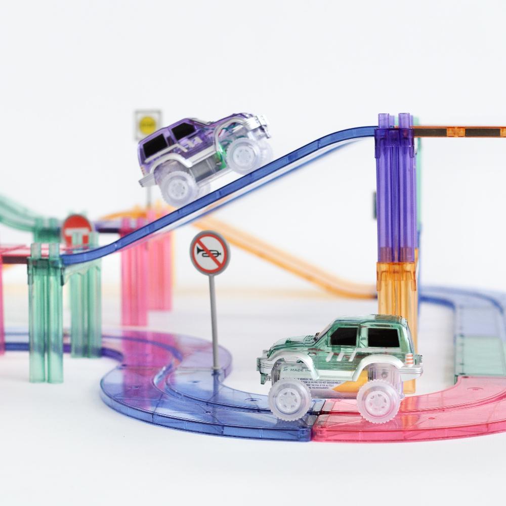 CleverClixx Large Race Track Pastel 80 Pieces - Binky