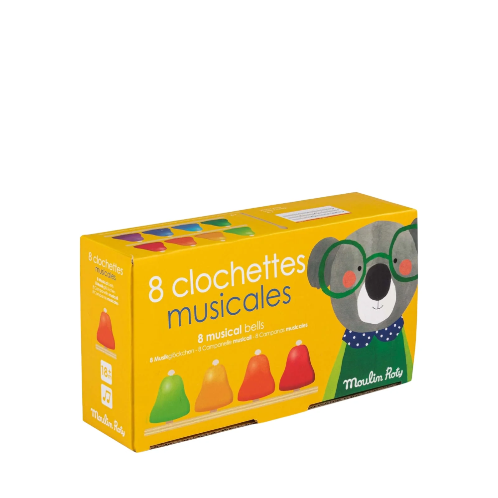 Moulin Roty 8 musical bells Les Popipop