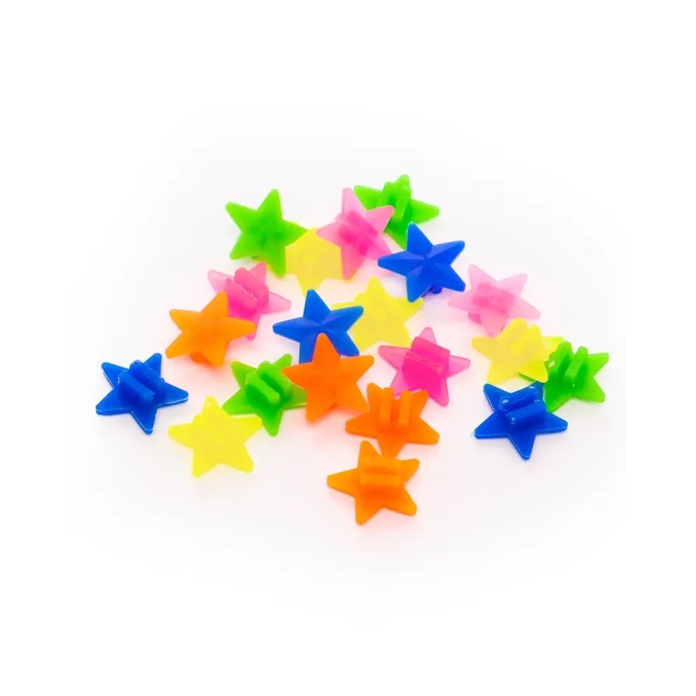Small multicolour clip-on bike accessories
