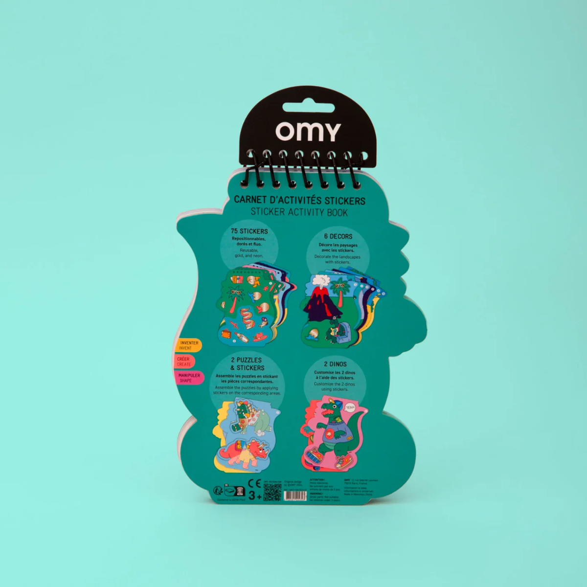 OMY Sticker Activity Book - DINO