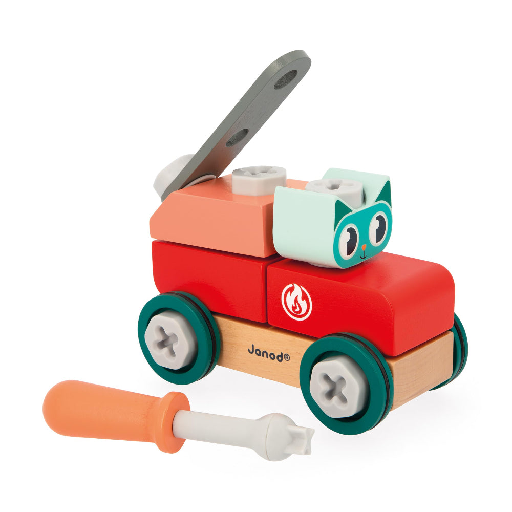 Janod Brico kids DIY cat car - Binky